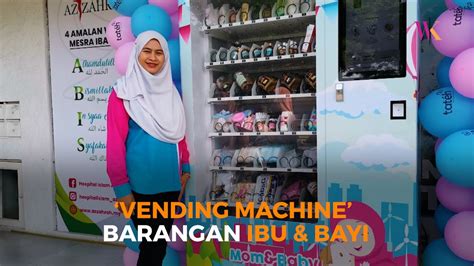 A vending machines, when placed on location, do all the selling of the product. 'Vending machine' barangan ibu dan bayi pertama di ...