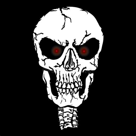 Red Eyes Skull Stock Vector Illustration Of Bone Head 73537998