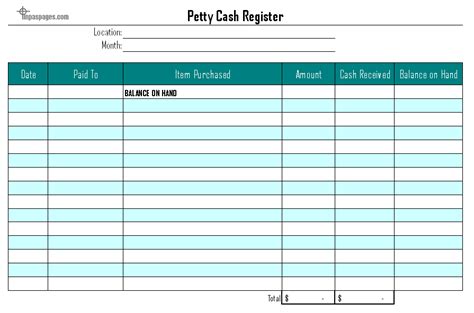 Collection of most popular forms in a given sphere. Petty Cash Log Templates | 9+ Free Printable Word, Excel ...