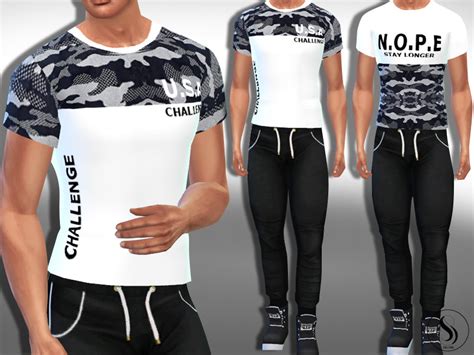 Male Sims Casual And Athletic Tops The Sims 4 Catalog
