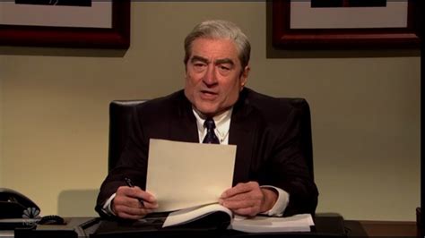 Saturday Night Live De Niro Delivers The Mueller Report