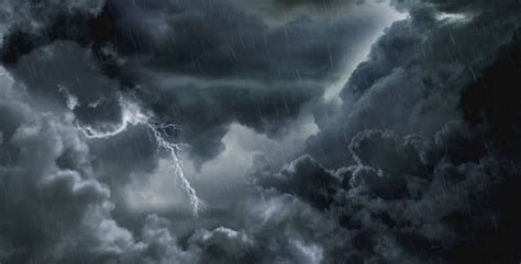 Dark Clouds And Lightning Motion Graphics Videohive