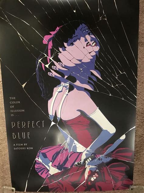 Najczęstszy materiał blue movie poster to papier. Ethan Sharp Perfect Blue Movie Art Foil Print Poster Mondo ...