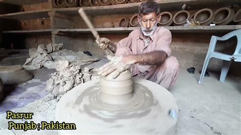 Making Clay Pots By Hand In Punjab Villagerural Village Life In