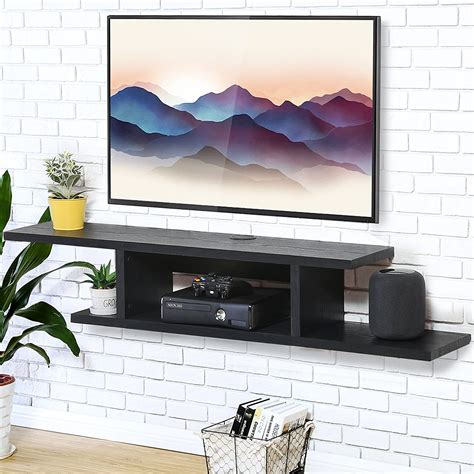Fitueyes Wall Mounted Media Consolefloating Tv Stand Uk