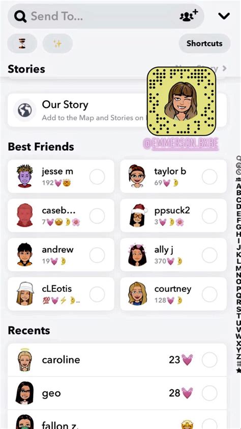 Snapchat Best Friends List Snapchat Best Friends Snapchat Friends