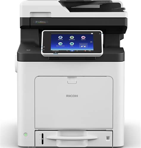 Use the compact preset ricoh mp c307 essential color laser multifunction printer to print, copy, scan and fax critical information with incredible convenience. SP C360SFNw Color LED Multifunction Printer | Ricoh USA