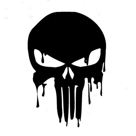 The Punisher Skull Car Decal Sticker En 2022 Pochoir De Tête De Mort