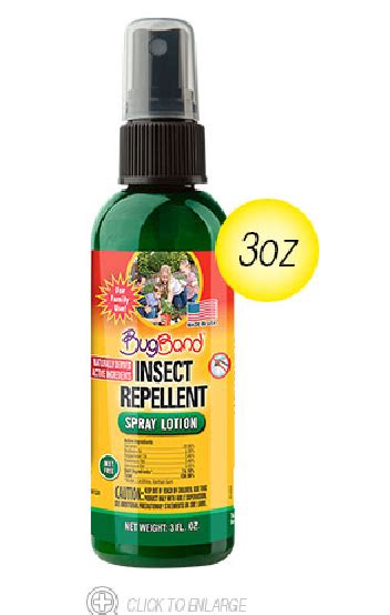 Bugband Insect Repellent Spray Lotion 3 Oz Pump Bottle 3 Ounces