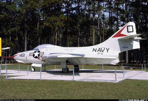 Grumman F9f 8 Cougar Usa Navy Aviation Photo 1494326