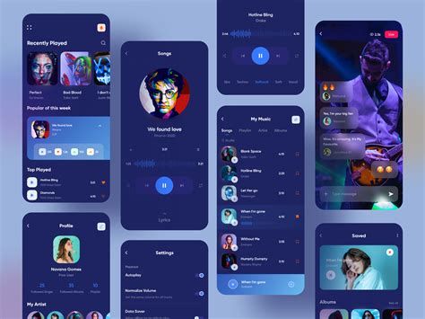 Music Player Mobile Application Design Uplabs