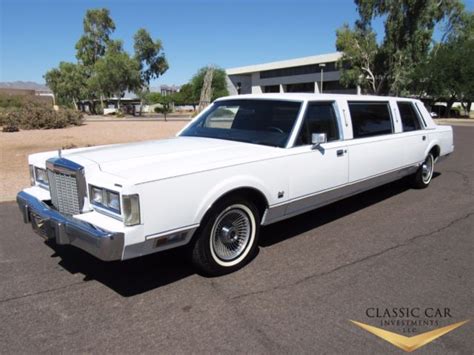 1985 Lincoln Town Car Stretch Limousine Only 10k Original Miles