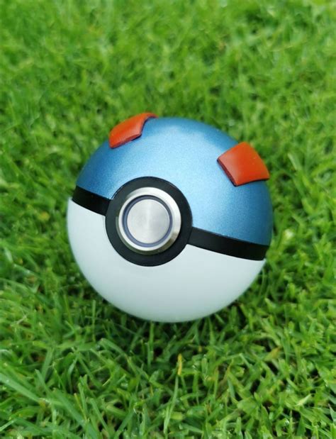 Realistic Pokeball With Light Up Button Cosplay Display Item Etsy
