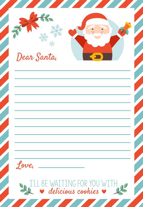 Printable Christmas Letter Templates Web These 12 Printable Santa