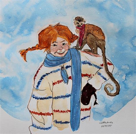 Pippi Longstocking And Mr Nilsson By Catchthedoodle On Deviantart