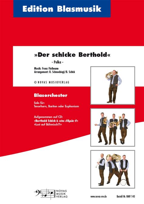 Für Theresa Novas Musikverlag Berthold Schick