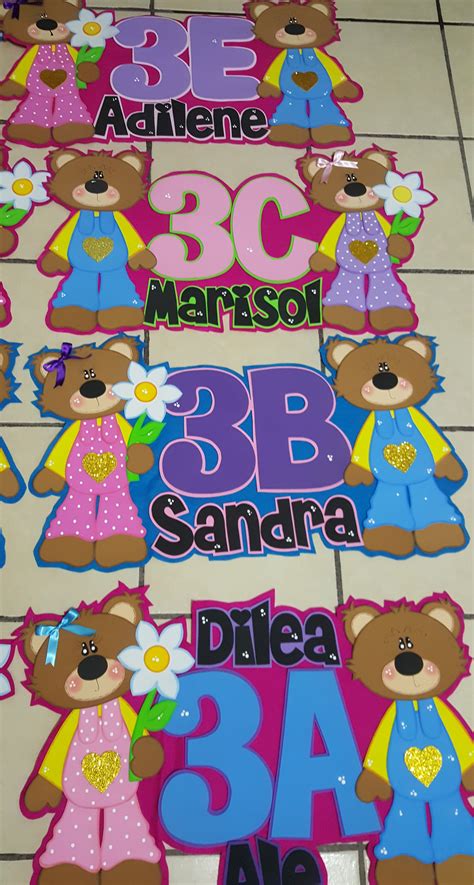 Letreros Para Puerta Del Salón Decoración Aula De Preescolar