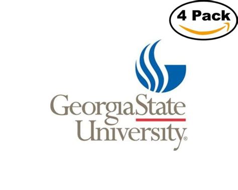 Georgia State University Logo 4 Stickers 4x4 Inches Sticker Decal Ebay