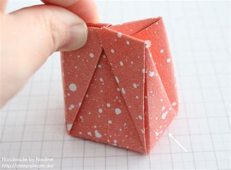 Pin von la louli auf origami karton basteln basteln mit papier. Stampin Up Anleitung Tutorial Origami Tüte | Origami liebe ...