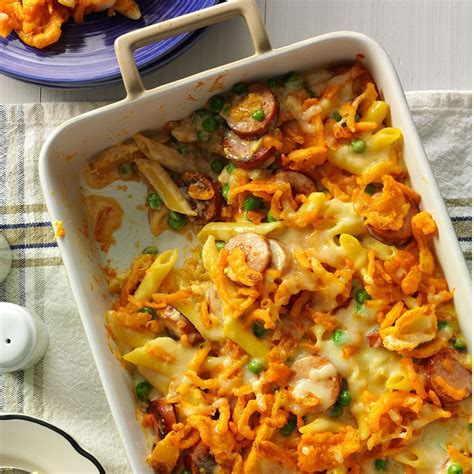 It is so simple to make and absolutely packed with flavor, says recipe creator christine. Penne and Smoked Sausage Recipe | Taste of Home