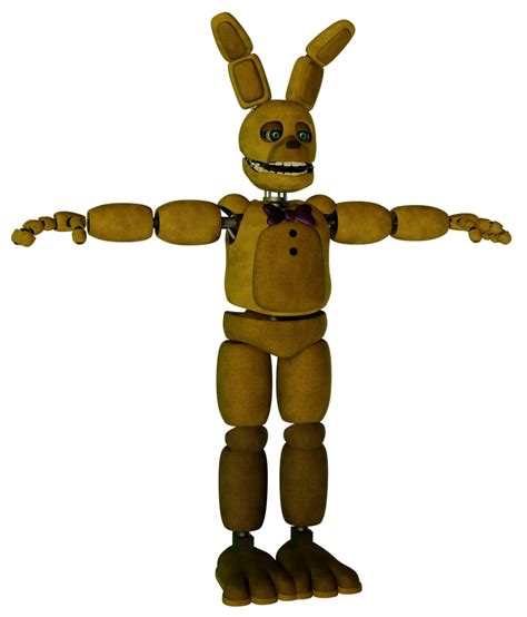 Fnaf Blender Springbonnie Model Wip By Nekrozsfm On Deviantart