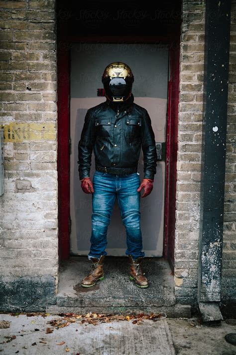 Faceless Motorcycle Riders Around Town By Stocksy Contributor Dalton
