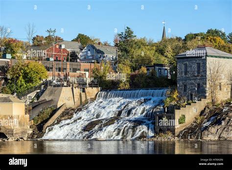 Vergennes Vermont Waterfall Town Hi Res Stock Photography And Images