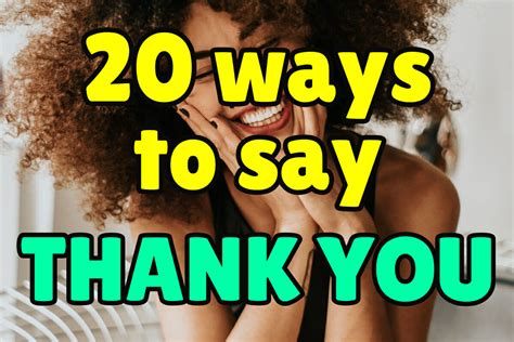 20 Different Ways To Say “thank You” In English Espresso English