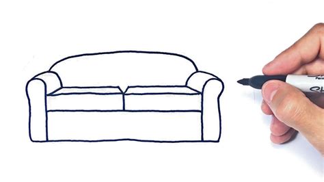 Aprende con este dibujo de cocinero paso a paso. Cómo dibujar un Sofa Paso a Paso | Dibujo de Sofa - YouTube