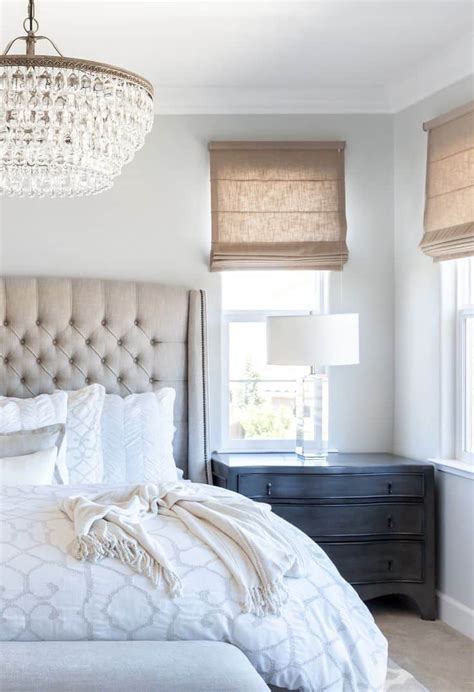 This master bedroom features vaulted ceilings and highlighted views of the sassafras ridge. 15 Bedroom Chandeliers That Bring Bouts of Romance & Style