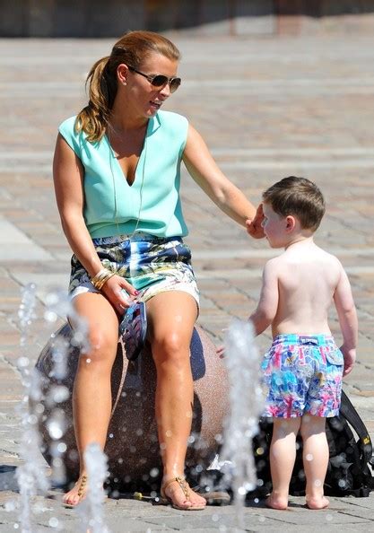 kai rooney photos photos wag coleen rooney seen enjoying a fathers day afternoon with son kai