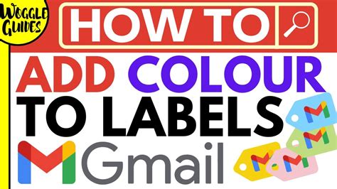 Color Code Your Labels On Gmail To Help Organise Your Inbox Youtube