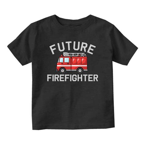 Future Firefighter Firetruck Baby Toddler Short Sleeve T Shirt By Kids