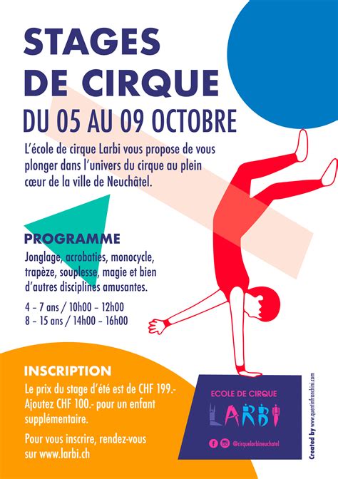 Stages De Cirque 2020 Ecole De Cirque Larbi