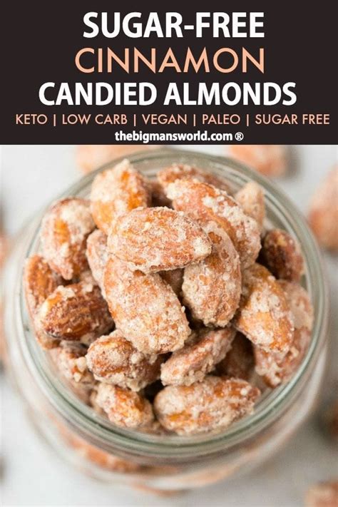 Since it's still all about pumpkin season, why not have a great collection all about sugar free, low carb pumpkin desserts?! Sugar Free Cinnamon Candied Almonds are your easy 5-minute holiday dessert or snack recipe made ...