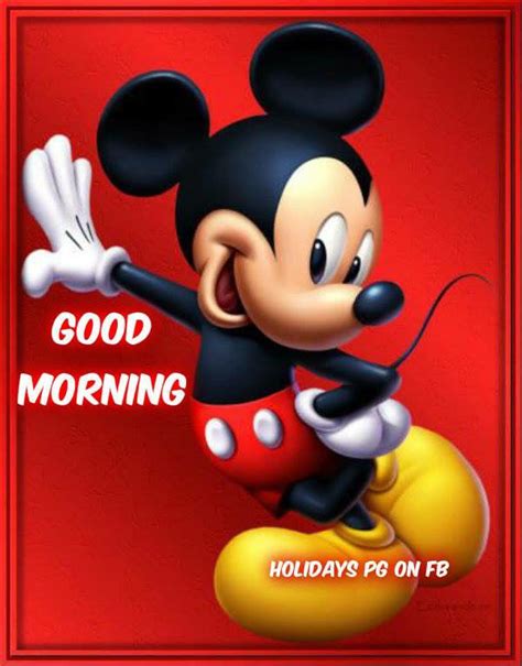 Mickey Mouse Good Morning Pictures Photos And Images For Facebook