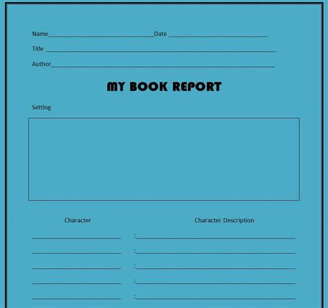 16 Sample Book Report Templates In Ms Word Writing Word Excel Format