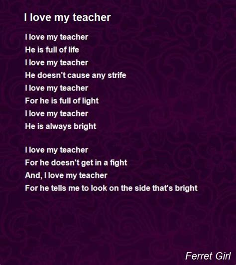 I love teacher
