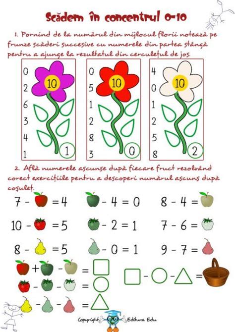 Fise Matematica Dificultate Ridicata 5 7 Ani Math For Kids Human