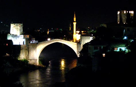 Mostar Stari Most By Night David Dufresne Flickr