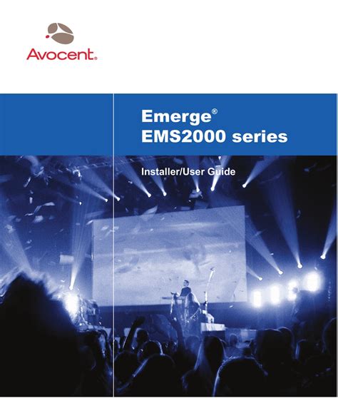 Avocent Emerge Ems2000 Series Installeruser Manual Pdf Download