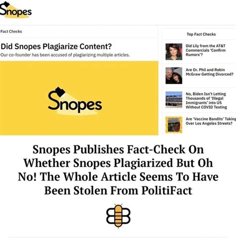 Snopes Fact Check Act Checks Top Fact Checks Did Lily From The Confirm Are Dr Phil And Robin