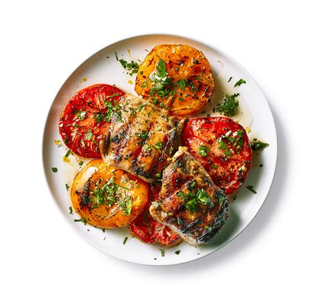 Grilled Chicken With Tomatoes And Herb Oil Recipe Myrecipes