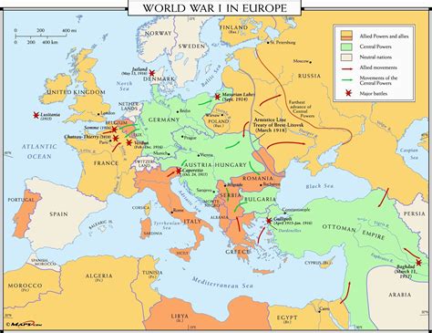 Europe Map After Ww1 United States Map