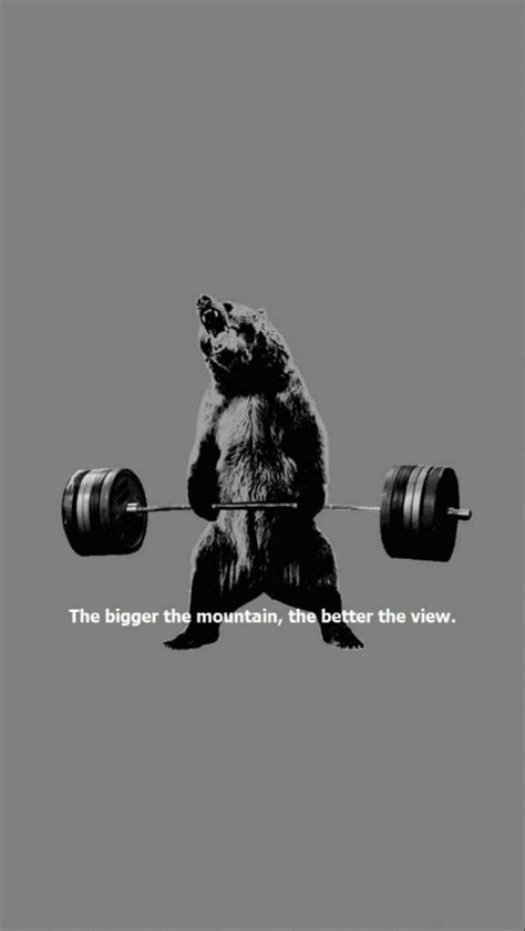 Maybe you would like to learn more about one of these? Bear Lifting Weights Quote iPhone 5 Wallpaper HD - Free ...