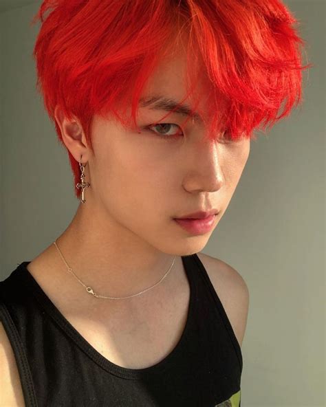 Pin By 𝐷𝑟𝑒𝑎𝑚 𝐿𝑖𝑧 🍑 On ⿻ꦿ Ulzzang༉‧₊ Boys Colored Hair Red Hair Boy