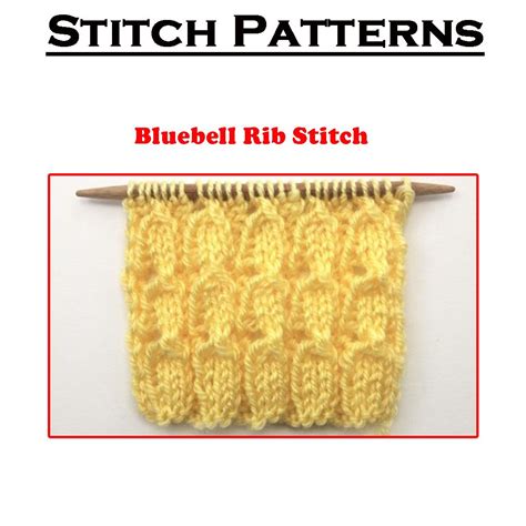 Learn how to knit within an hour with the complete beginner's guide to knitting. "The Bluebell Rib Stitch is a lace #knitting #pattern that ...