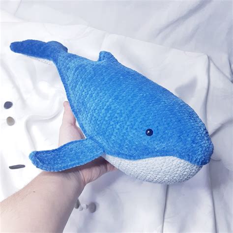 Giant Whale Stuffed Animal Whale Plush Toy Cute Plushie Etsy