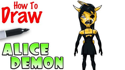 How To Draw Alice Angel Demon Bendy Youtube