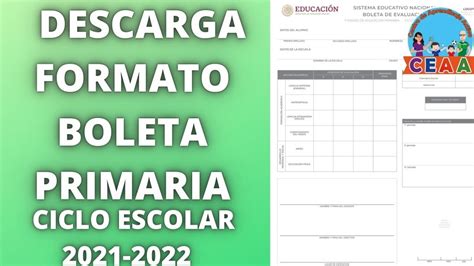 Boleta De Calificaciones 2022 2023 Primaria Sector Imagesee
